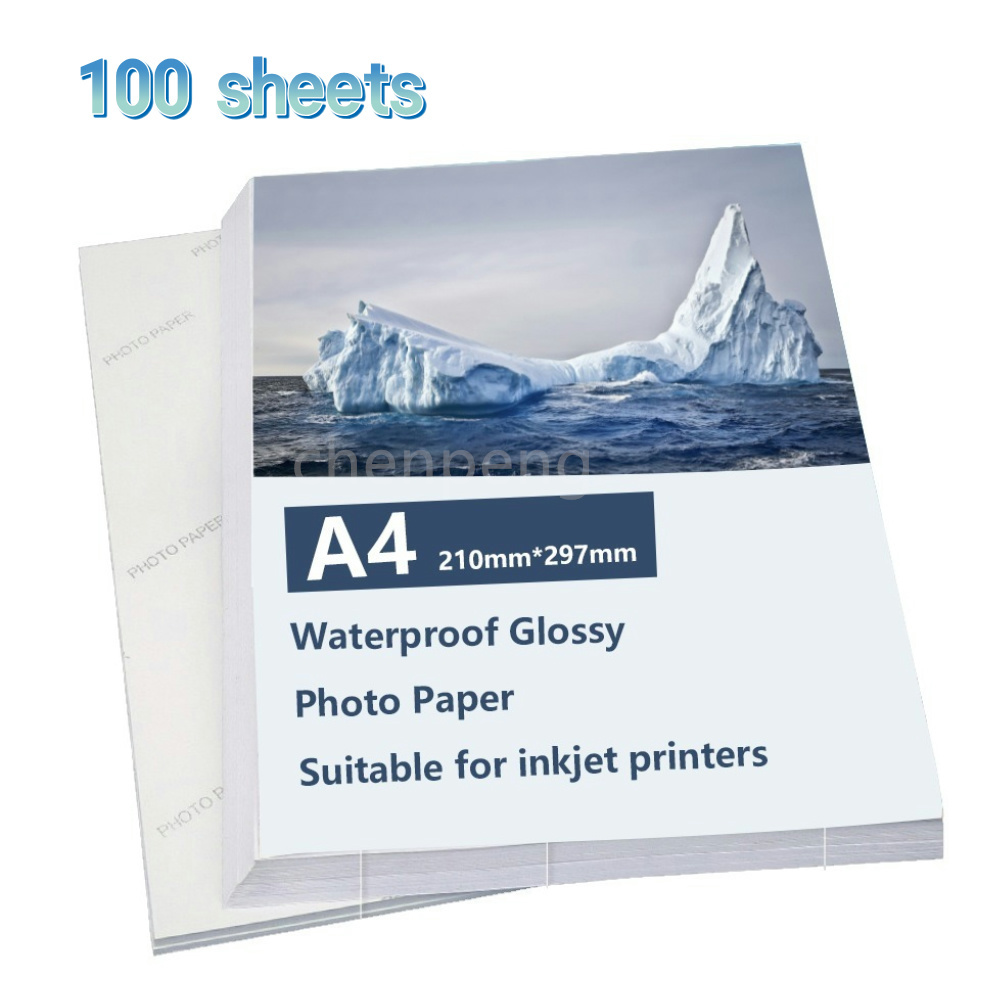 Ink Blotter Paper - Waterproof Glossy Photo Paper A4 100