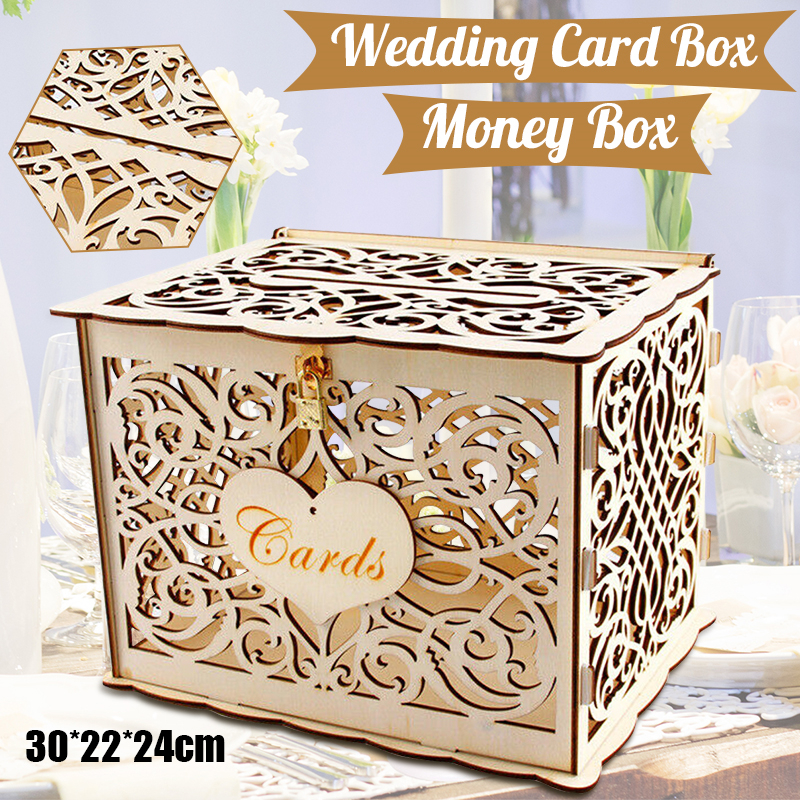 30X24X21cm DIY Wedding Gift Ca – Card Index Box recenzja i cena