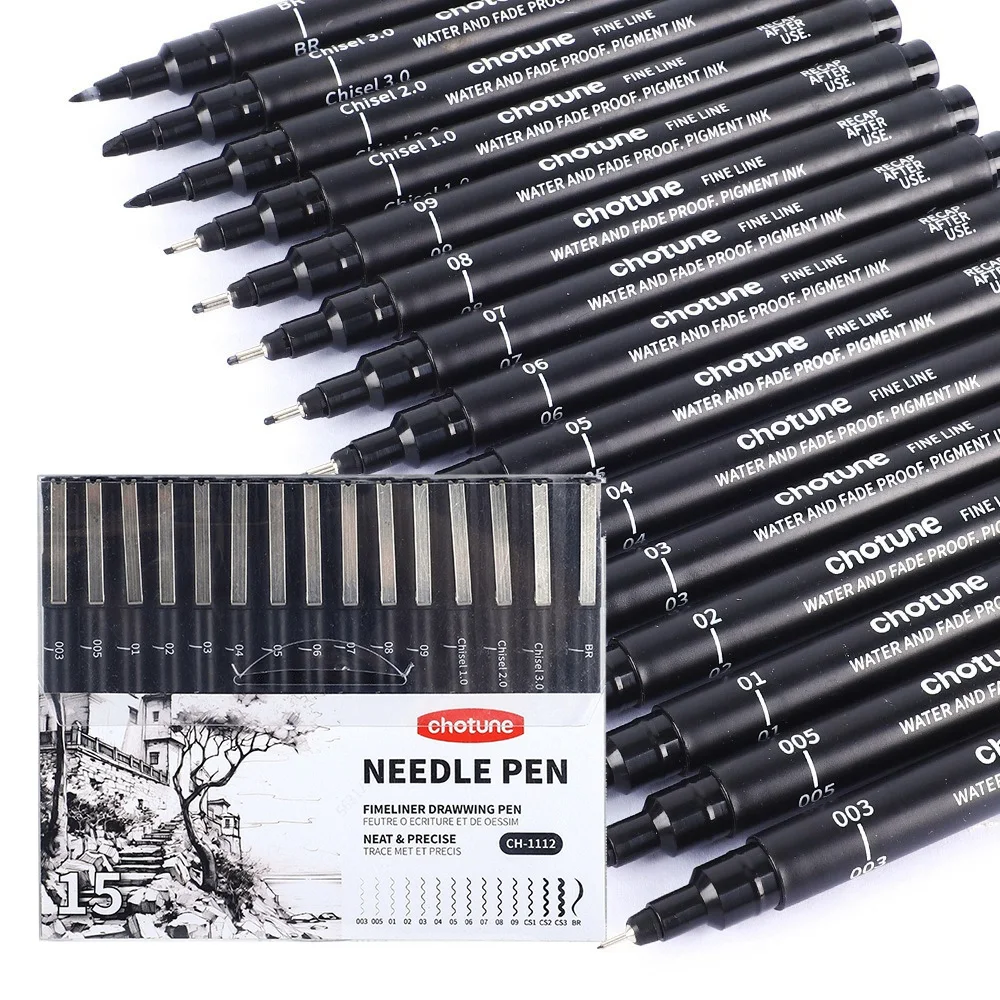 Black Micro Pens,15 Sizes,Wate – Correction Pen Fine recenzja i cena