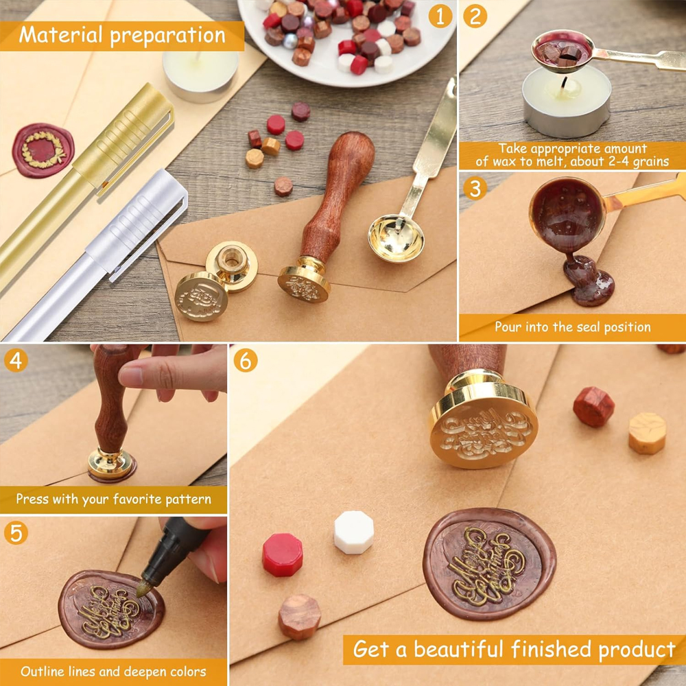 Custom Wax Seal Stamp, Persona – Wax Seal Stamp Set recenzja i cena