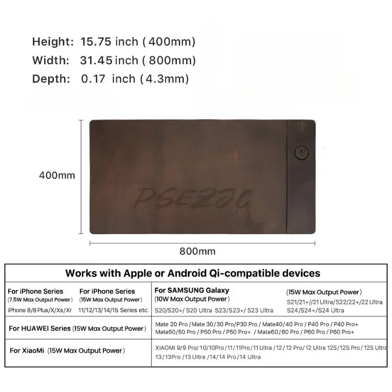 Vintage Cowhide Mouse Pad with – Leather Desk Pad recenzja i cena