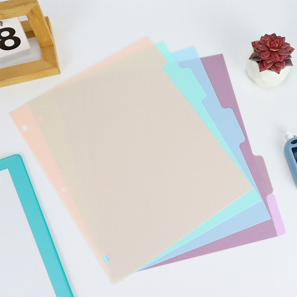 1Set Frosted PP Binder Divider – Tab Divider A4 recenzja i cena