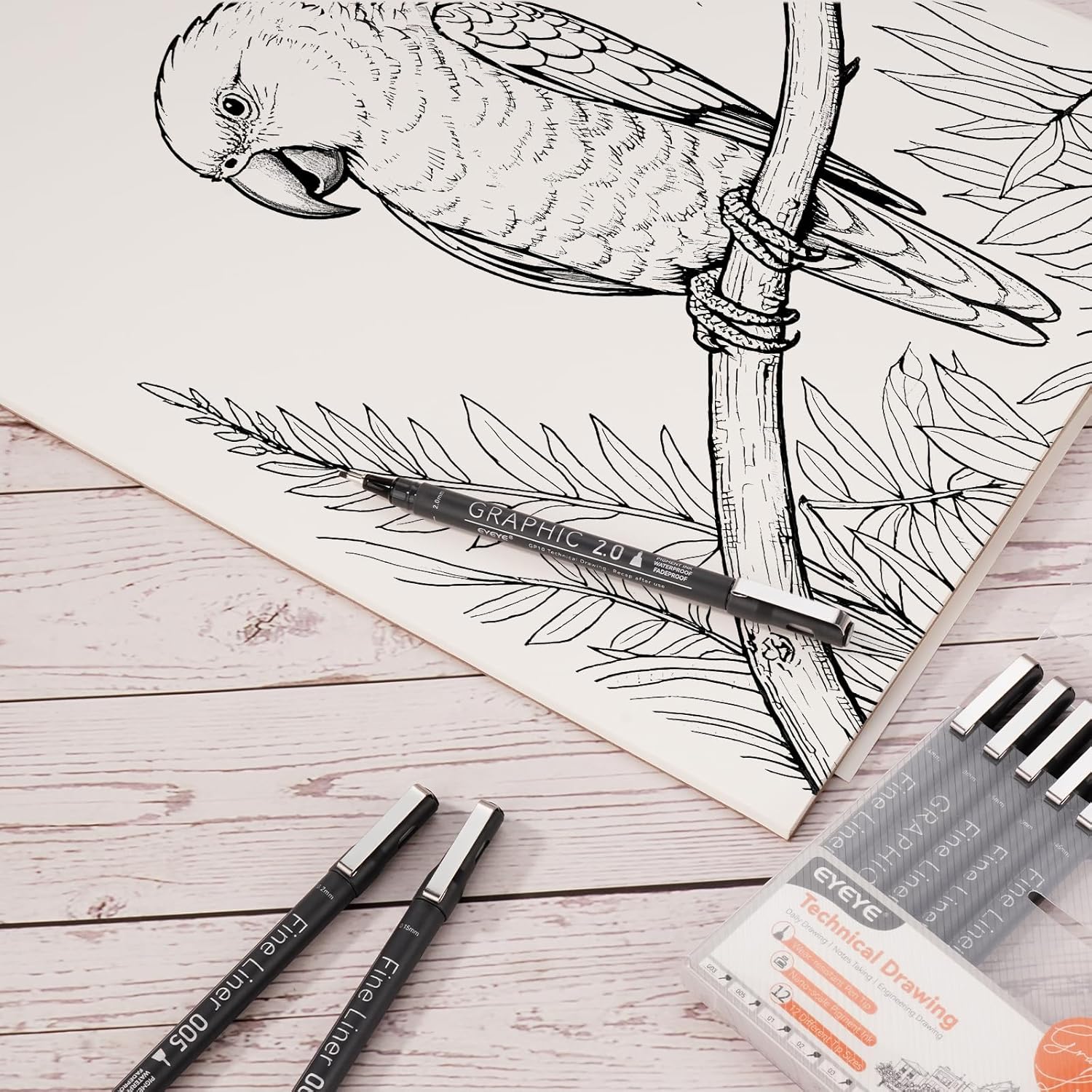 Micro Fineliner Pens Set, 12 B – Archive Box Set recenzja i cena