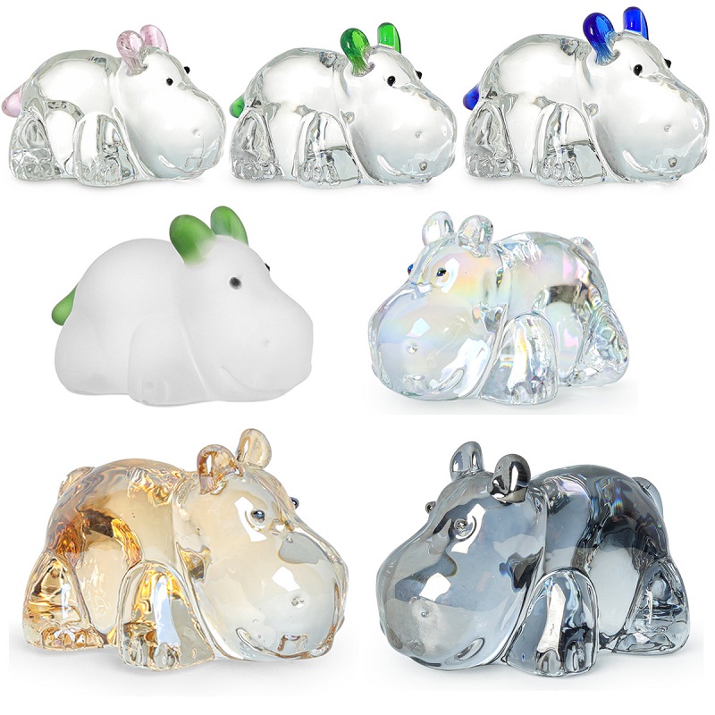 1PC Crystal Hippo Figurine Col – Paper Weight Crystal recenzja i cena