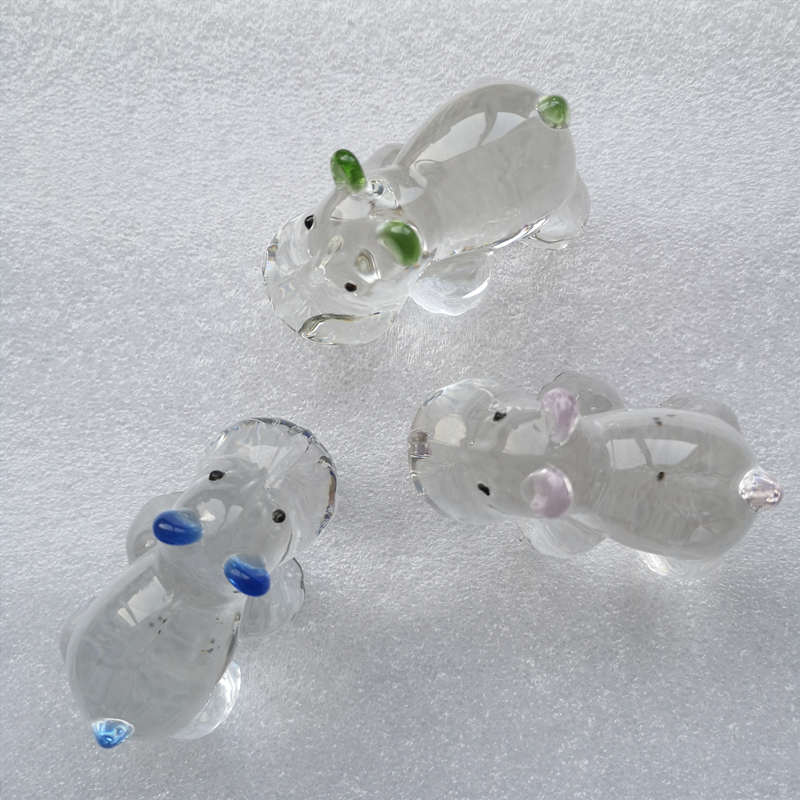 1PC Crystal Hippo Figurine Col – Paper Weight Crystal recenzja i cena