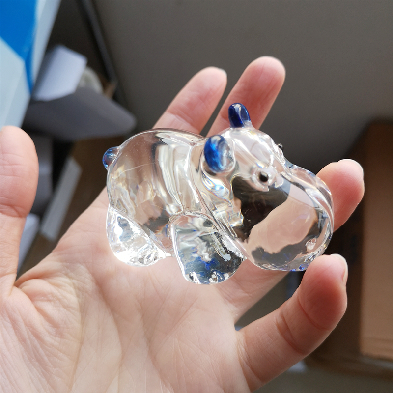 1PC Crystal Hippo Figurine Col – Paper Weight Crystal recenzja i cena