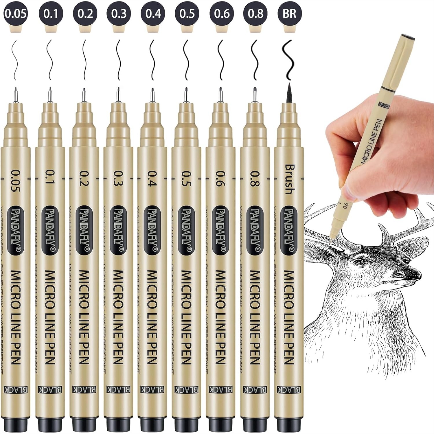 Black Micro-Pen Fineliner Ink  – Archive Box Set recenzja i cena