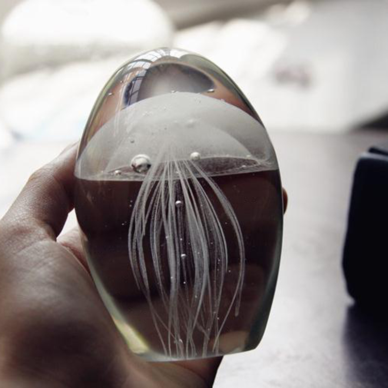 Miniature 3D Jellyfish Crystal – Paper Weight Crystal recenzja i cena