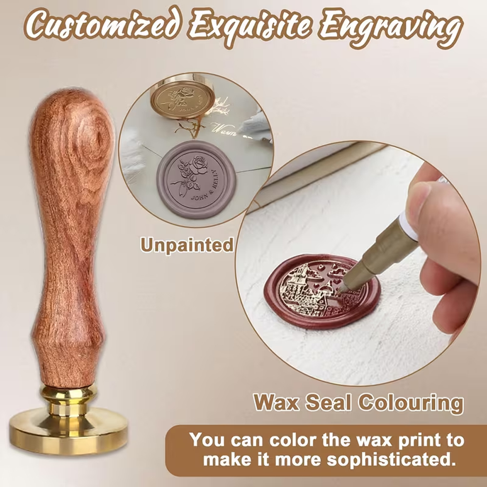 Custom Your Logo 25/30/40/50mm – Wax Seal Stamp Set recenzja i cena