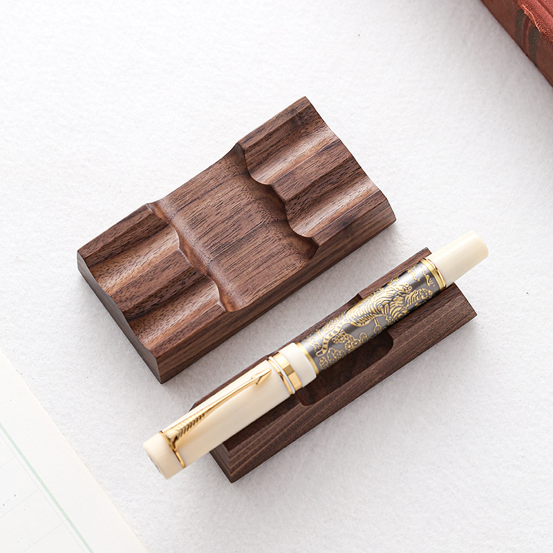 Walnut Wood Pen Holder Stand f – Pen Rest Single recenzja i cena