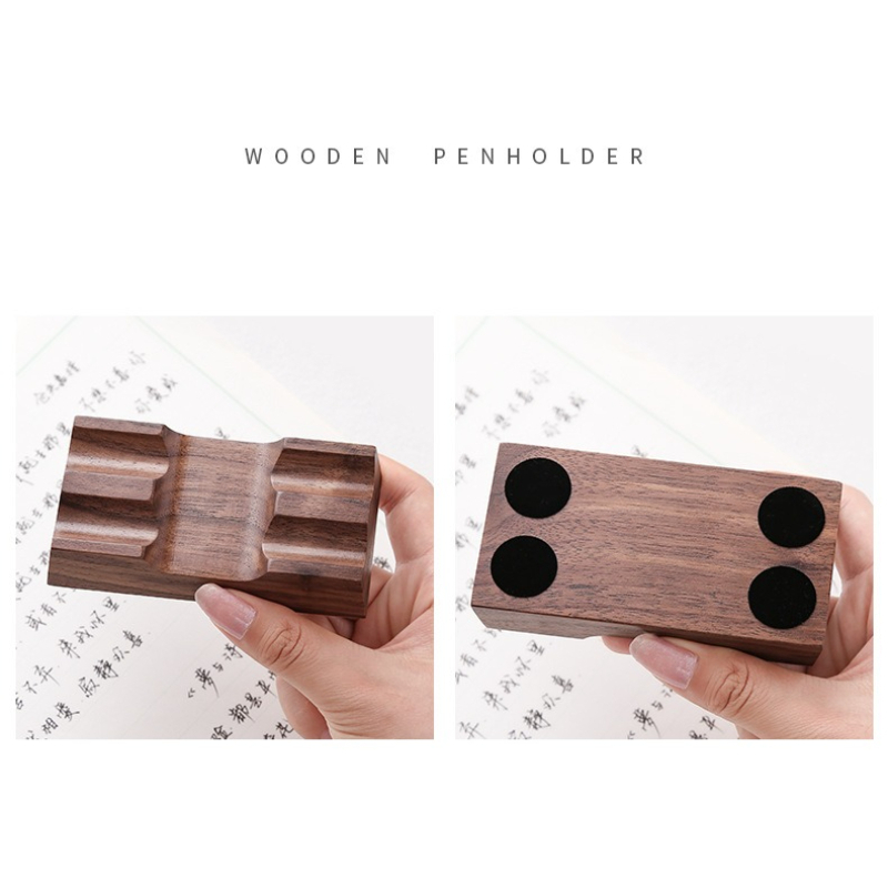 Walnut Wood Pen Holder Stand f – Pen Rest Single recenzja i cena