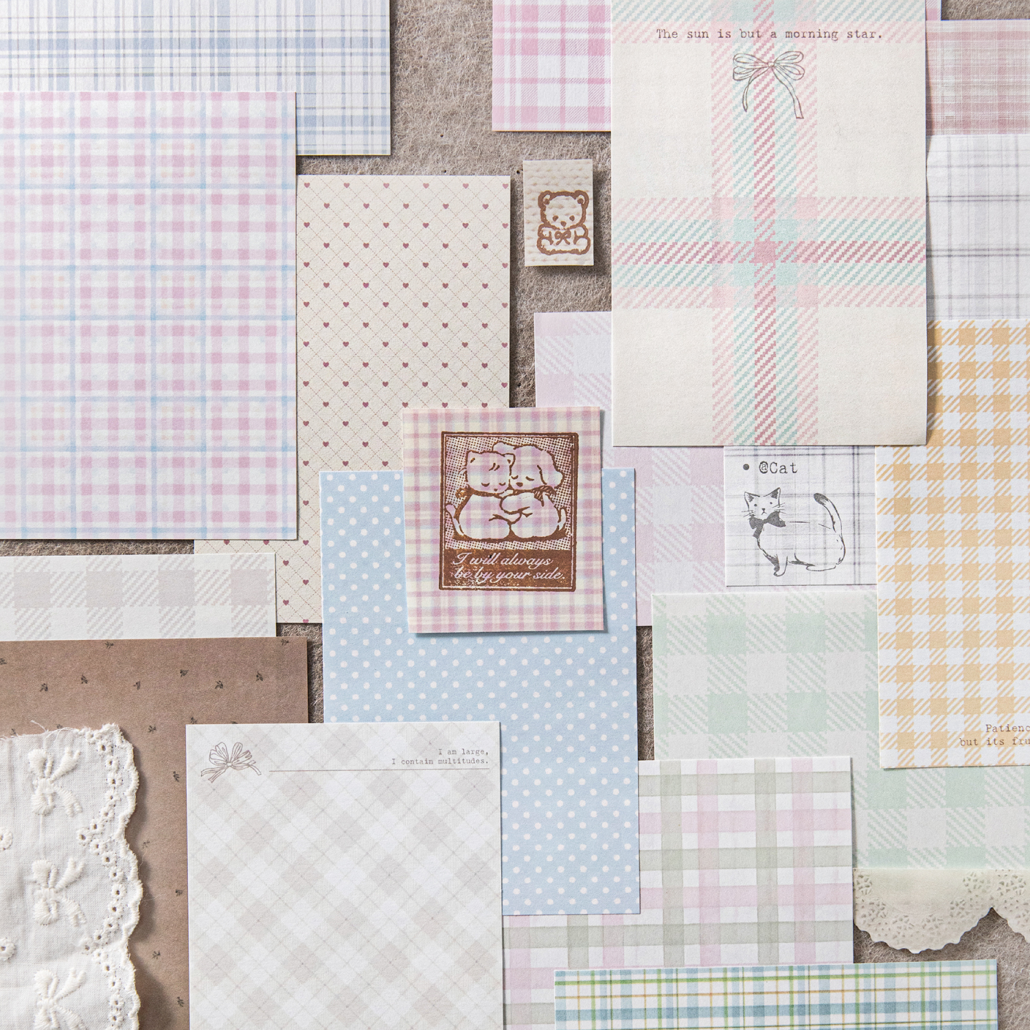 50pcs creative plaid Decor Scr – Ink Blotter Paper recenzja i cena