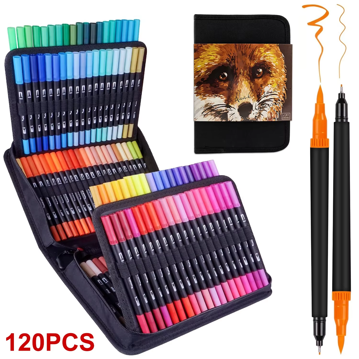 Dual Brush Pens Art Markers, 2 – Correction Pen Fine recenzja i cena