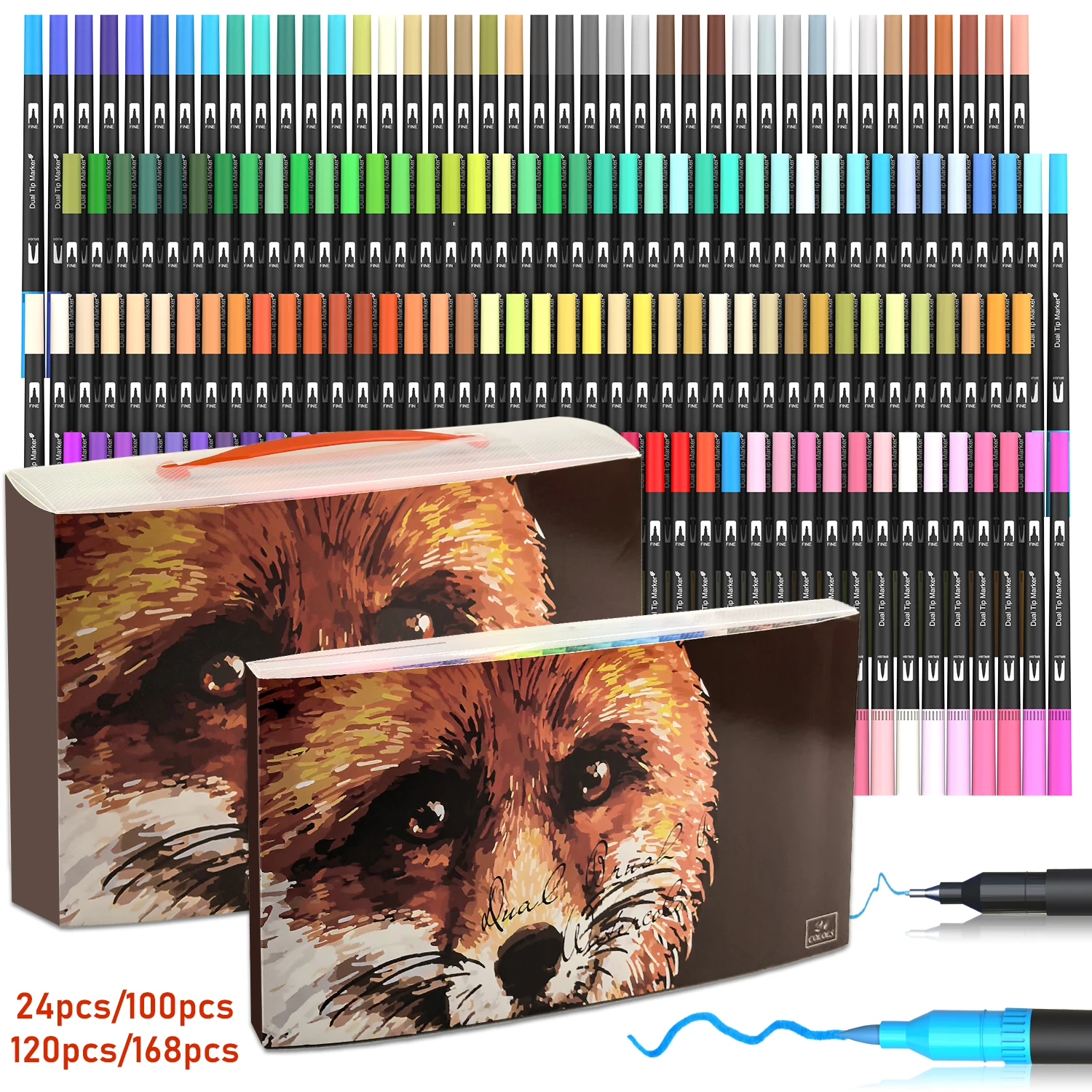 Dual Brush Pens Art Markers, 2 – Correction Pen Fine recenzja i cena