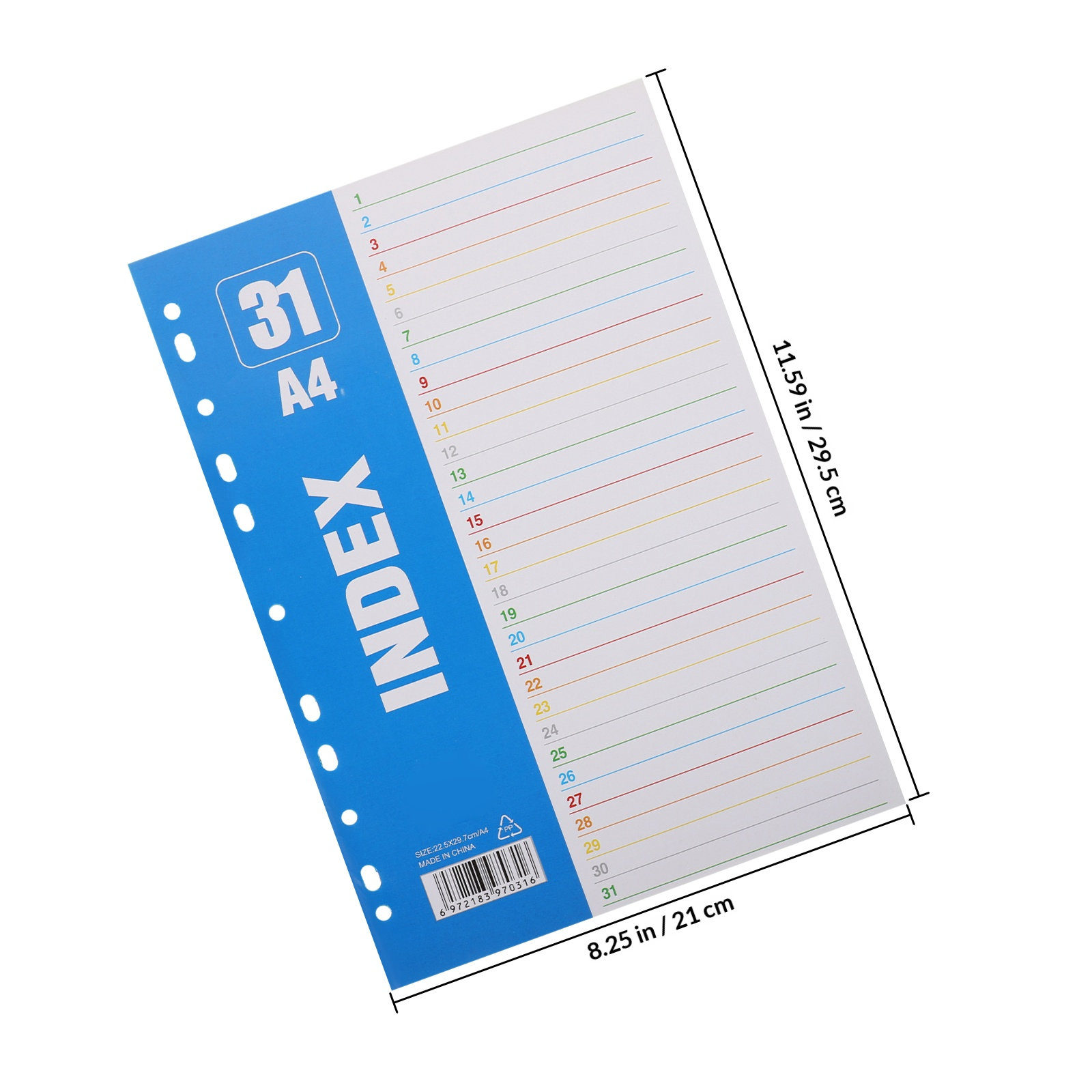 1Set A4 11-Hole PP Index Divid – Tab Divider A4 recenzja i cena