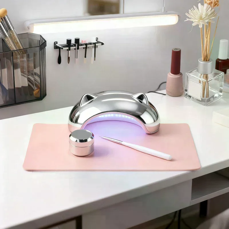 Foldable Nail Art Table Mat PU – Leather Desk Pad recenzja i cena