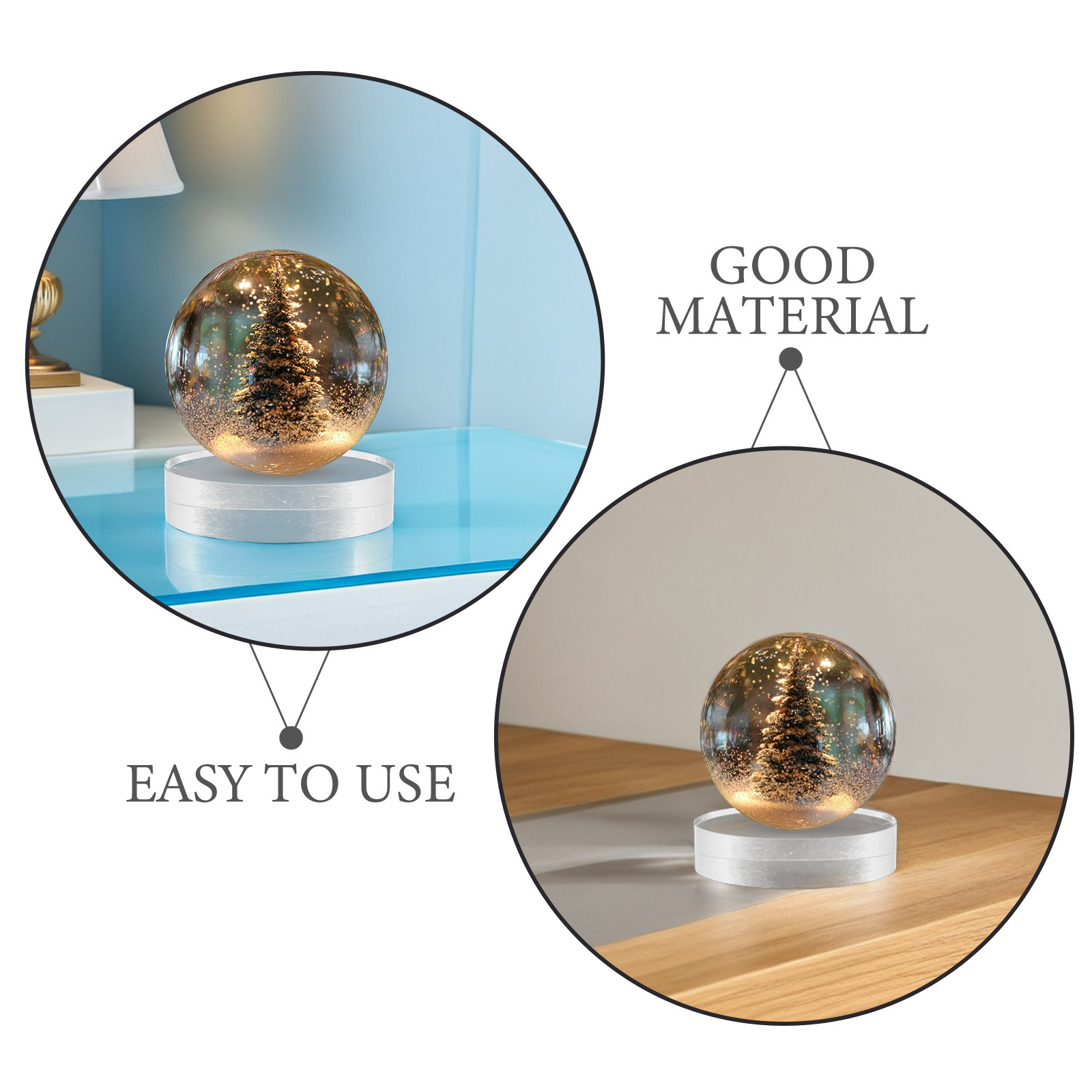 2Pcs Crystal Round Paperweight – Paper Weight Crystal recenzja i cena