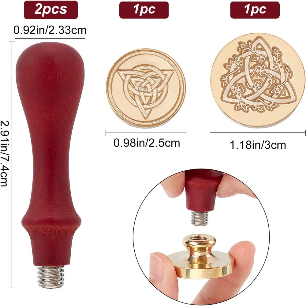 2 Set Celtic Knot Wax Seal Sta – Wax Seal Stamp Set recenzja i cena