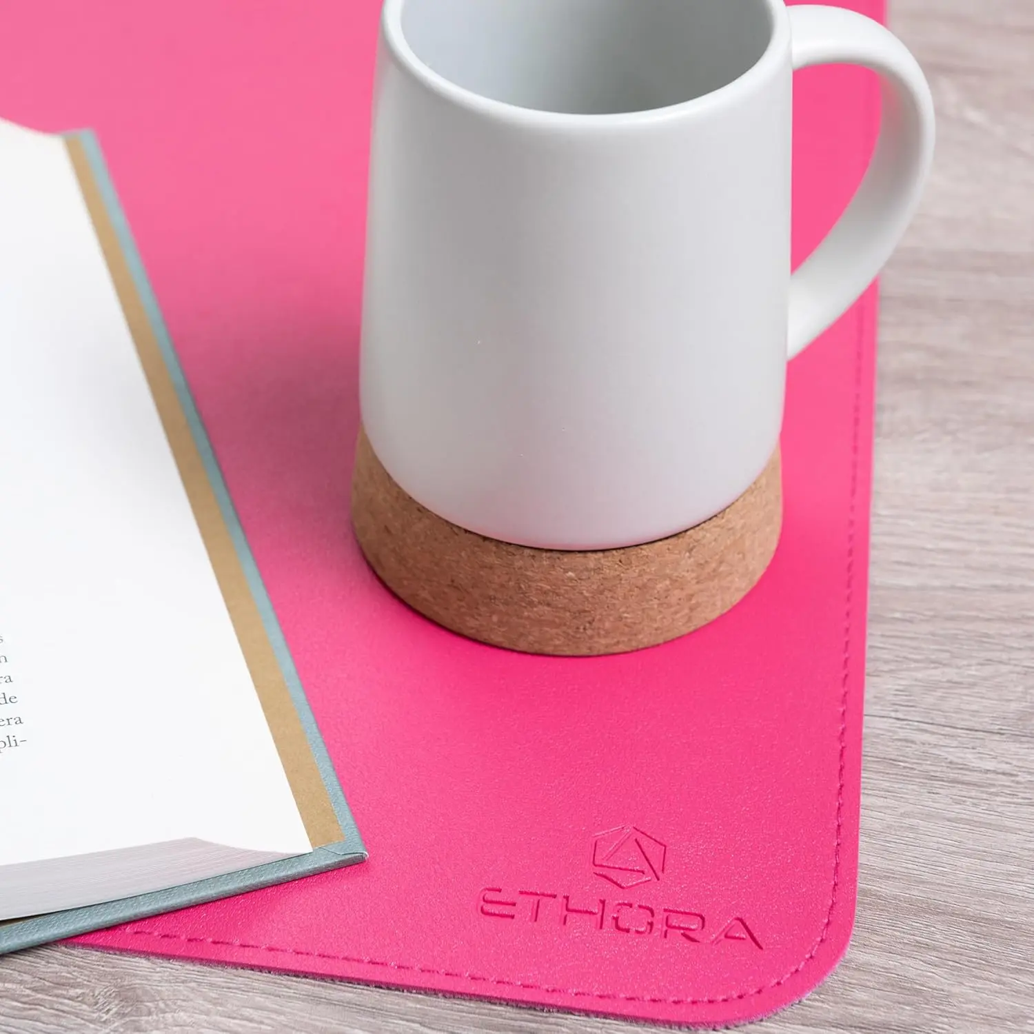 Desk Mat with Non-Slip Suede B – Leather Desk Pad recenzja i cena