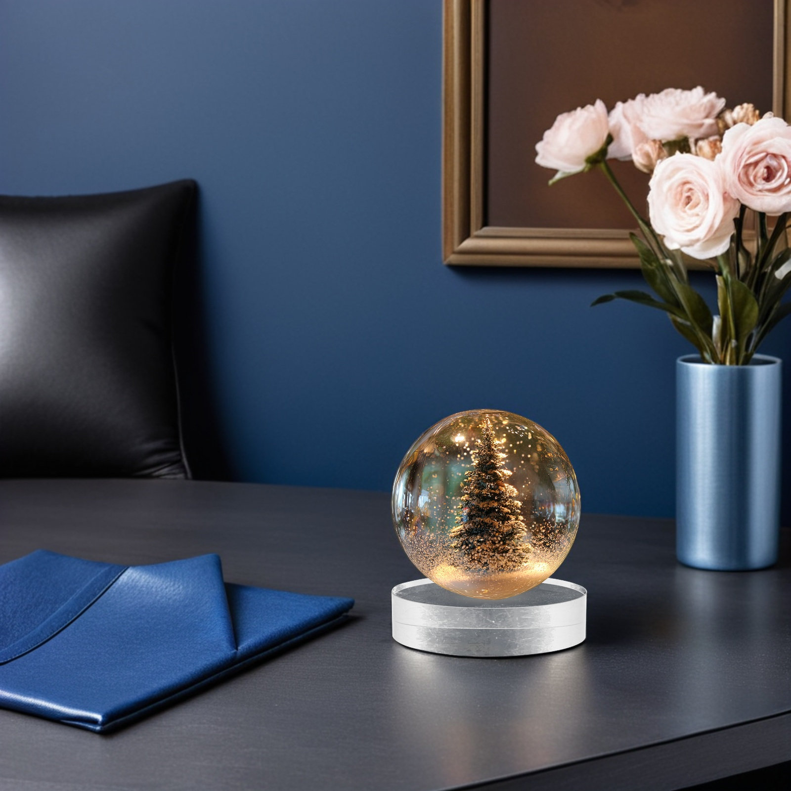 2Pcs Crystal Round Paperweight – Book Weight Glass recenzja i cena