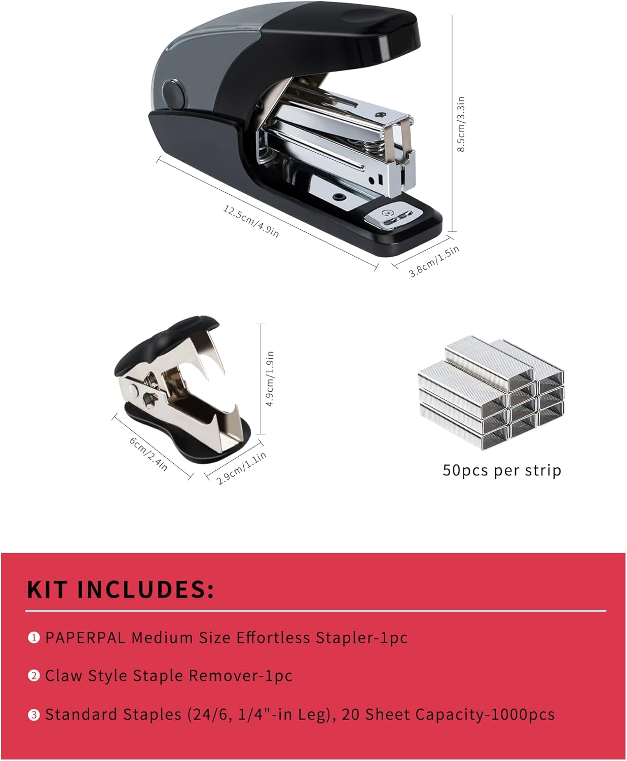 Effortless Standard Stapler Se – Stapler Half Strip recenzja i cena