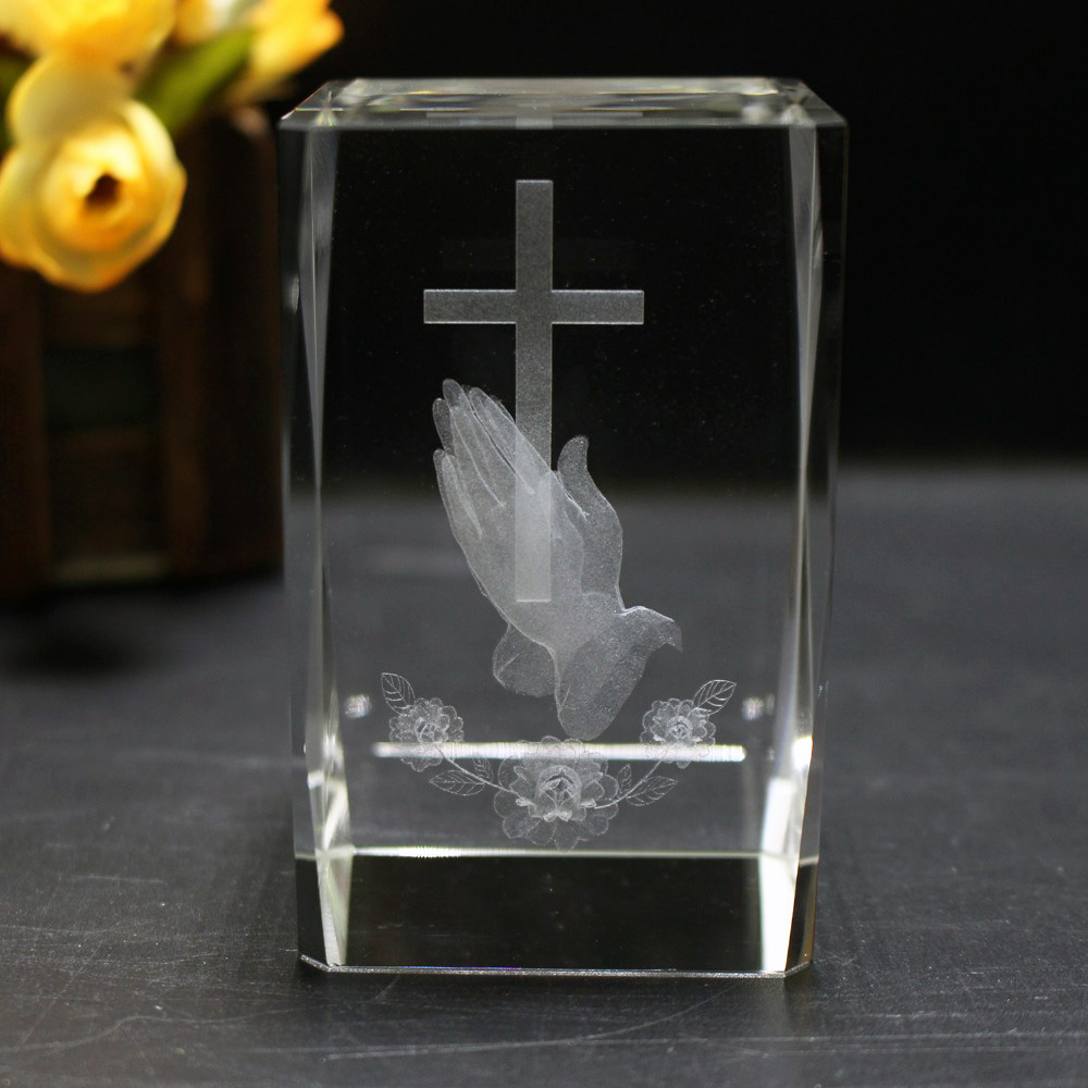 3D Laser Crystal Religious Cub – Paper Weight Crystal recenzja i cena