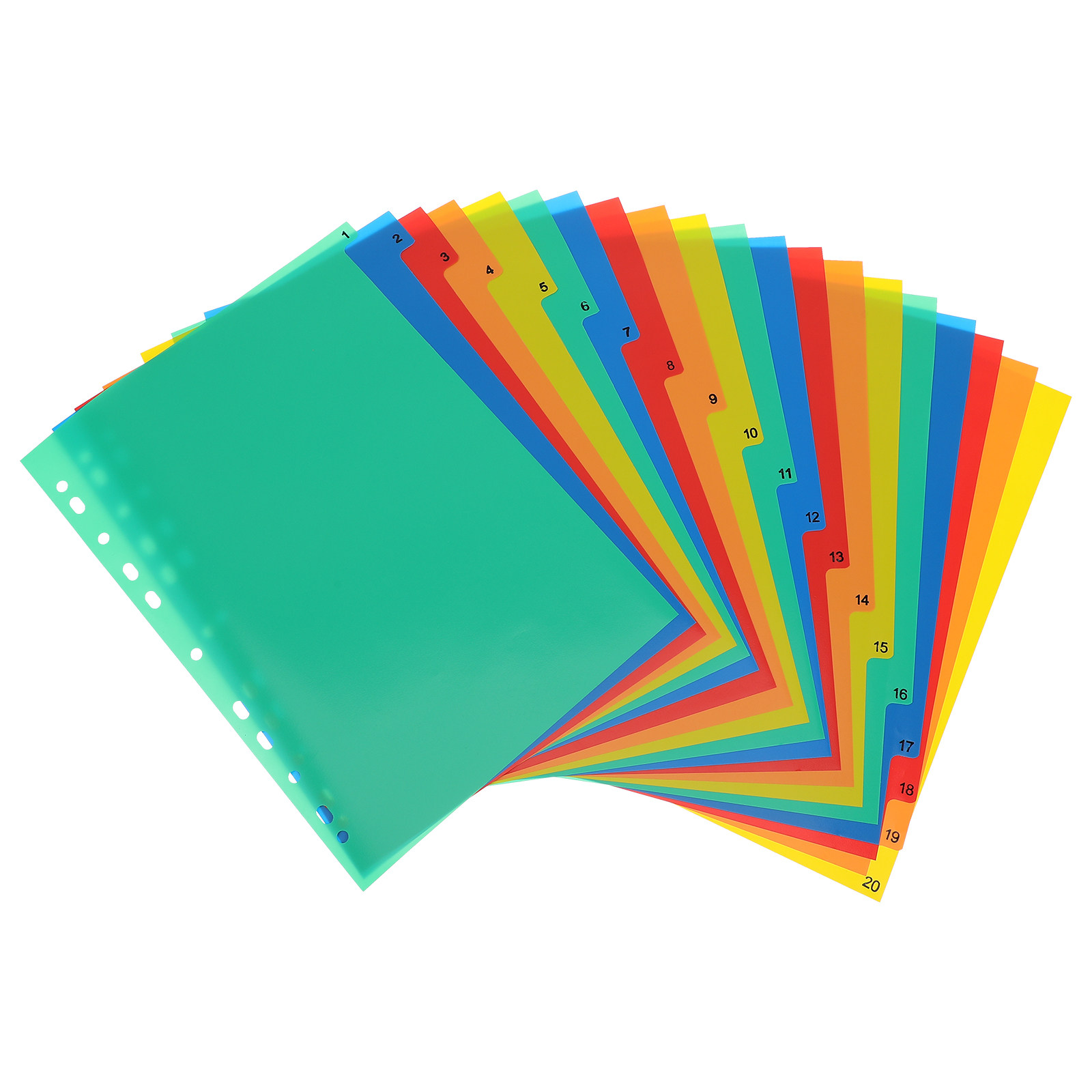 20 Pages A4 Colorful Plastic B – Tab Divider A4 recenzja i cena
