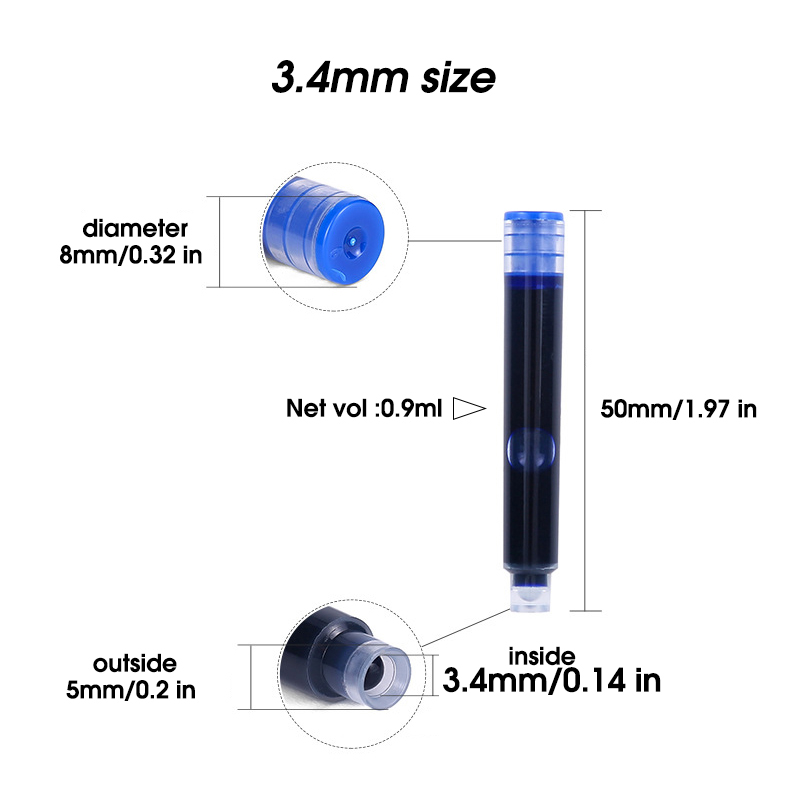 50pcs Fountain Pen Ink Cartrid – Fountain Pen Bottled Ink recenzja i cena