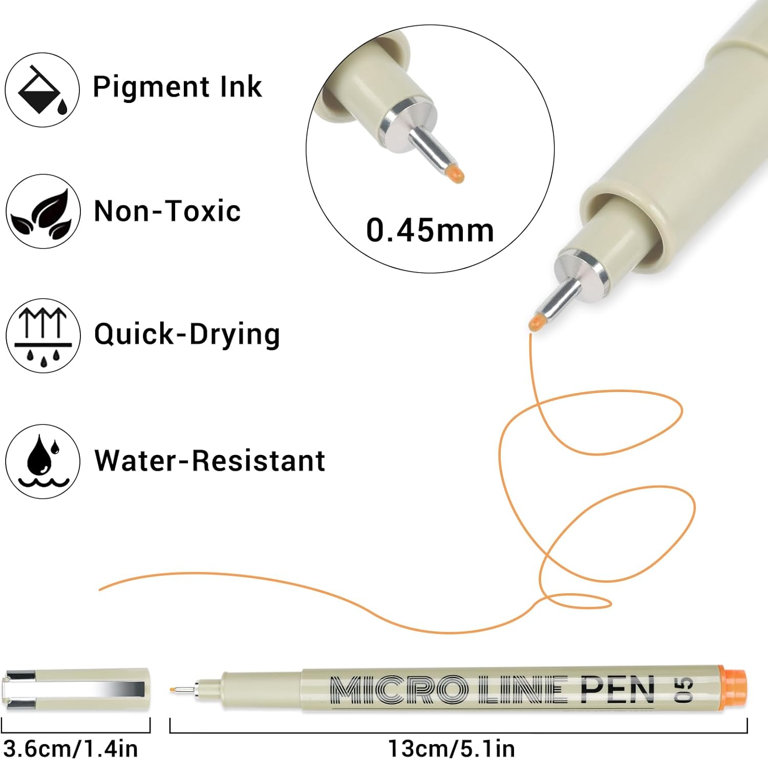 12 Colored Micro Pens 0.5mm, F – Archive Box Set recenzja i cena