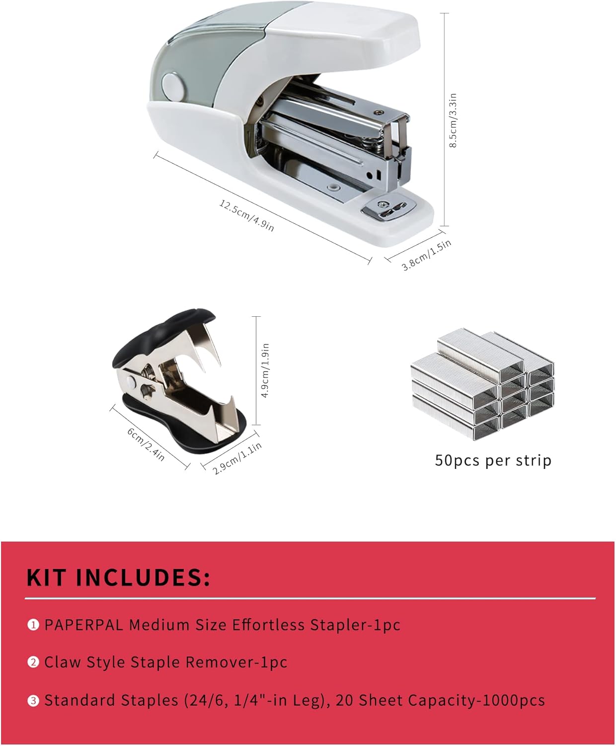 Effortless Standard Stapler Se – Stapler Half Strip recenzja i cena