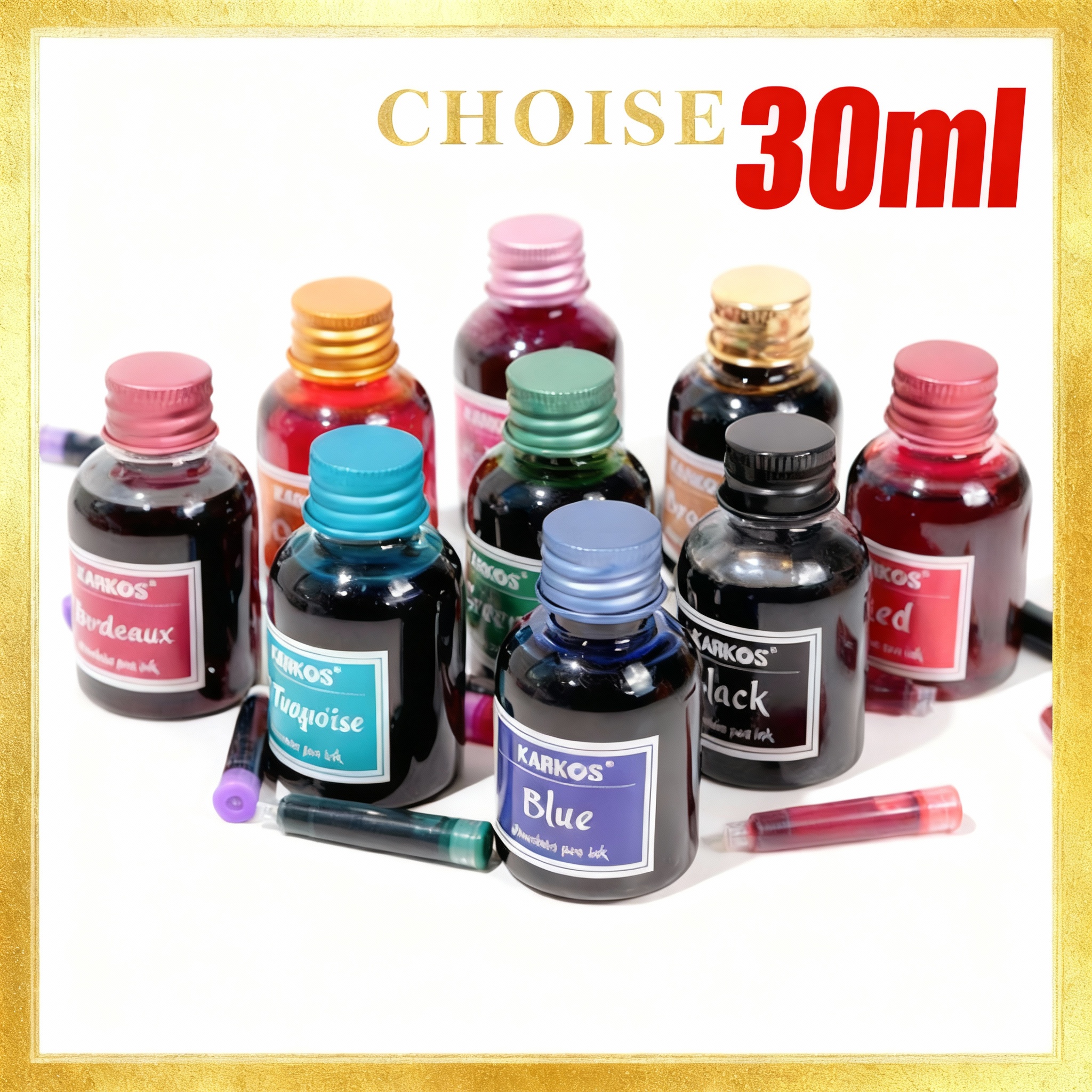 Pure Black Colorful Fountain P – Fountain Pen Bottled Ink recenzja i cena