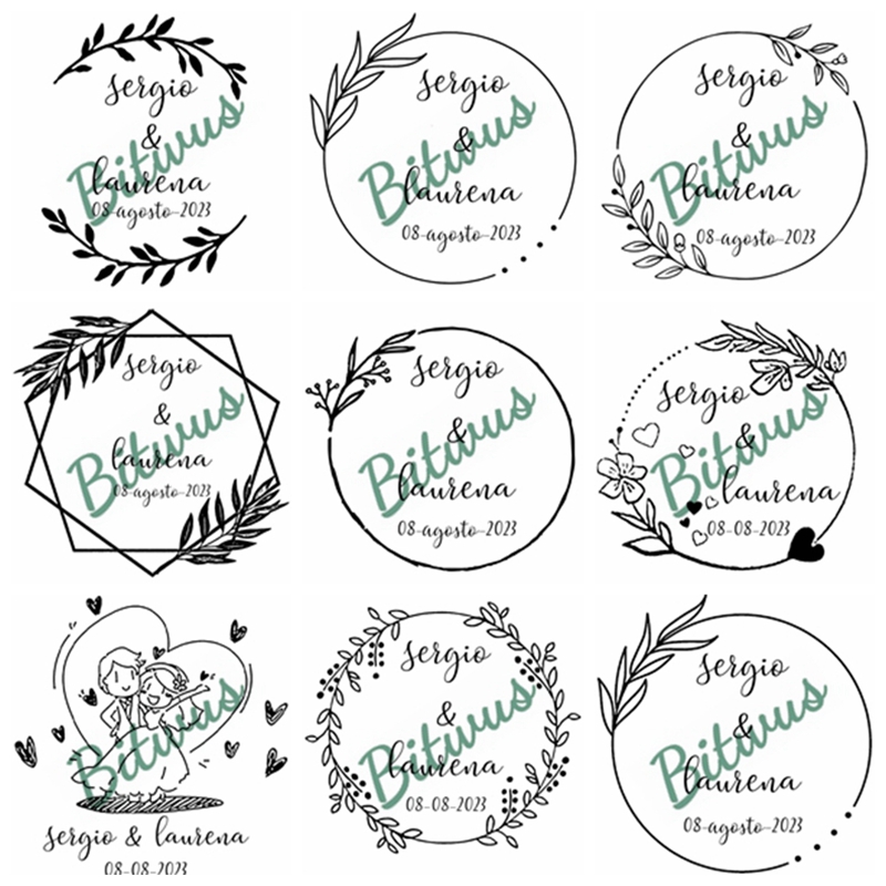 Custom Wedding Stamp inked sta – Rubber Date Stamp recenzja i cena