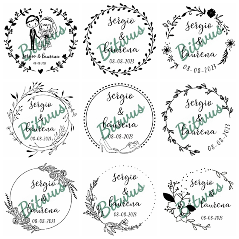 Custom Wedding Stamp inked sta – Rubber Date Stamp recenzja i cena